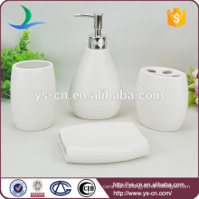 Ceramic bathroom accessories,Porcelain bathroom set,white chinaware